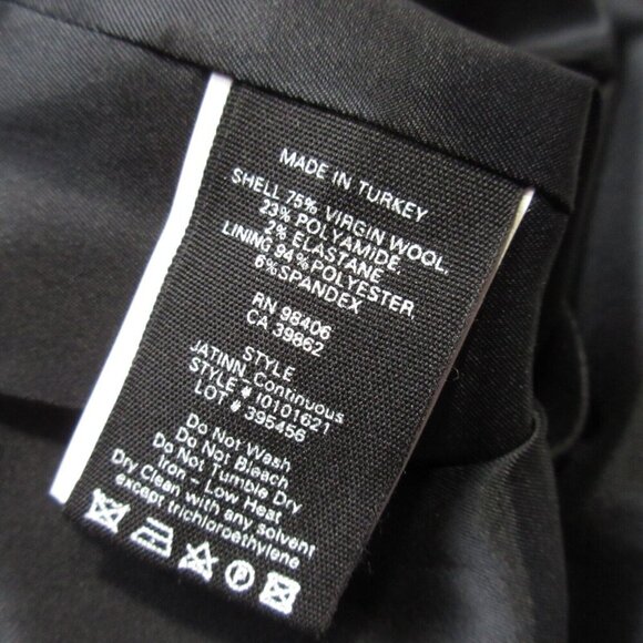 NWT Theory Jatinn in Deep Navy Continous Stretch Wool Short Sleeve Dress 6 - Picture 3 of 3